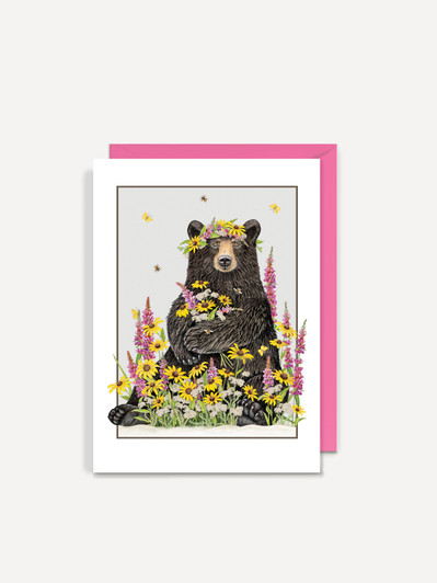 Wildflower Bear | Birthday Greeting Card | Sugarhouse Greetings