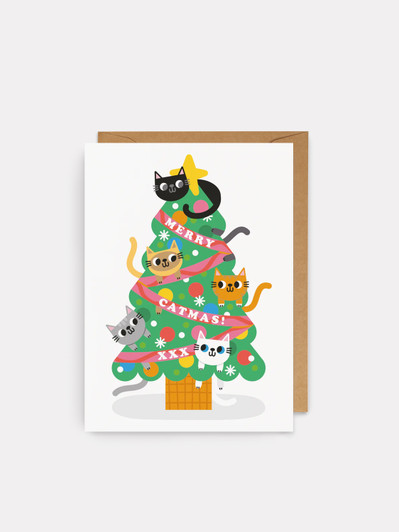 Catmas - 4 x 6 Christmas Card