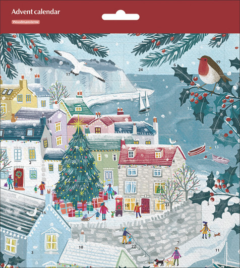 CHRISTMAS HARBOR - 8.5 x 9.5" ADVENT CALENDAR