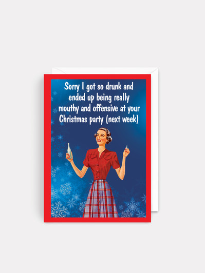 CHRISTMAS PARTY - 4 x 6 Christmas Card