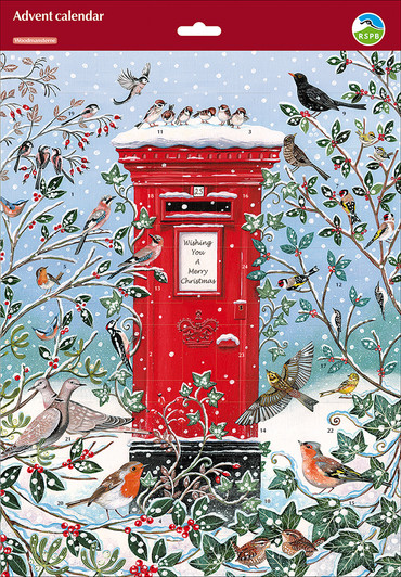 CHRISTMAS POST - 17.75 x 12.5" ADVENT CALENDAR