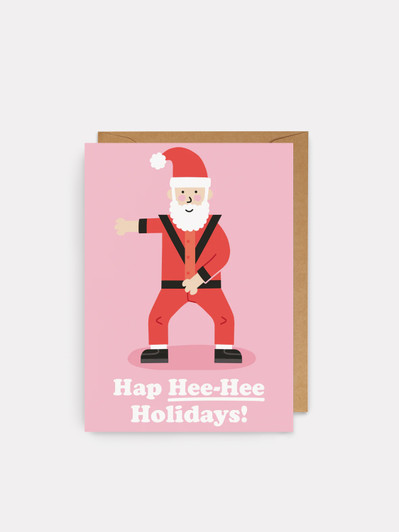 Hee Hee Xmas - 4 x 6 Christmas Card