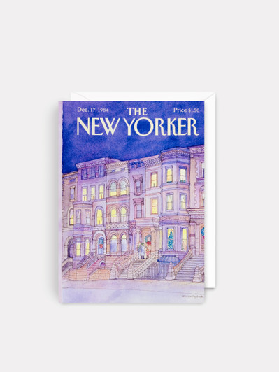 Holiday Brownstones -  5" x 7" Christmas Cover Card