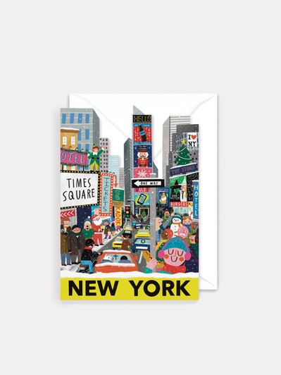 New York Times Square  - 4.5 x 6.4 Christmas Card