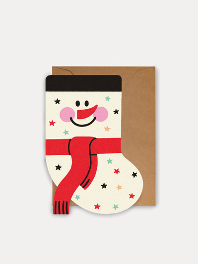 Stocking- 4 x 6 Christmas Card