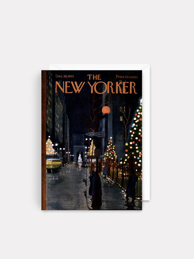 Street Lights -  5" x 7" Christmas Cover Card