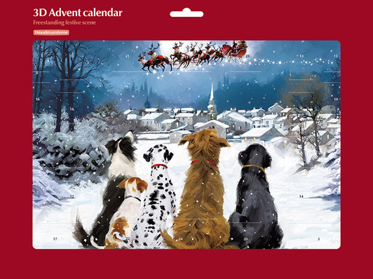 WAITING FOR SANTA - 14.25 x 10.75" ADVENT CALENDAR