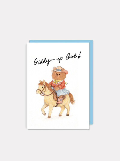 Giddy Up Girl | Birthday Card | Jolly Awesome