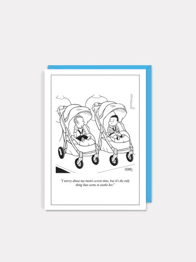 Mom's Screen Time | New Yorker Cartoon Card