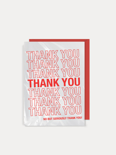Thank You Bag | Thank You Card | Number 6