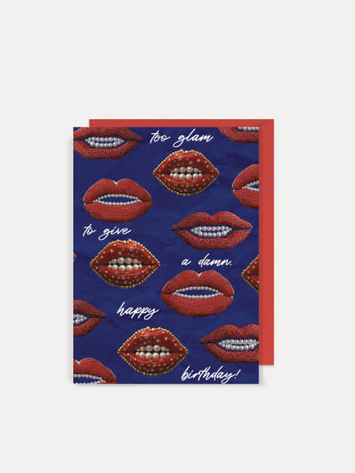 Too Glam | Birthday Card | Number 6