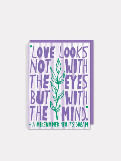 With The Mind - Shakespeare | All Occasions Card | Shakespeare