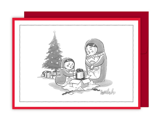 Nesting Doll Christmas Gifts | New Yorker Christmas Card