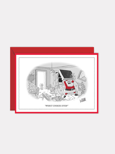 Santa Tantrum | New Yorker Christmas Cartoon Card