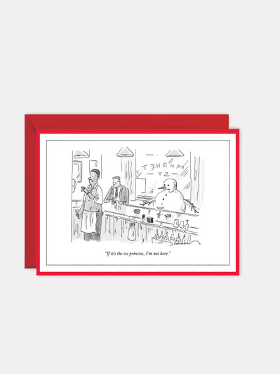 Ice Princess | New Yorker Christmas Cartoon Card