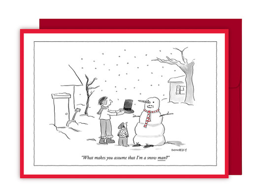 Snowoman | New Yorker Christmas Card