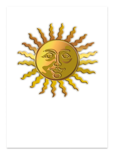 Face Of The Sun | Art Greeting Card | Editions Du Desastre