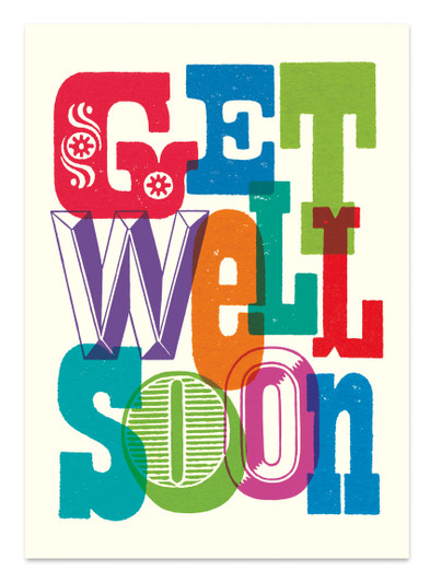 Gw - Get Well Soon | General Greeting Card | Art Press