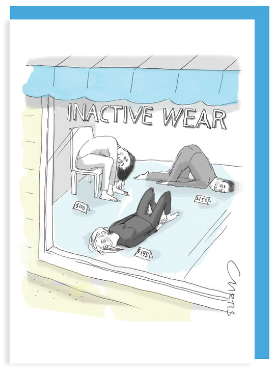 Inactive Wear - Nelson Line Cartoon Card - NLCC028