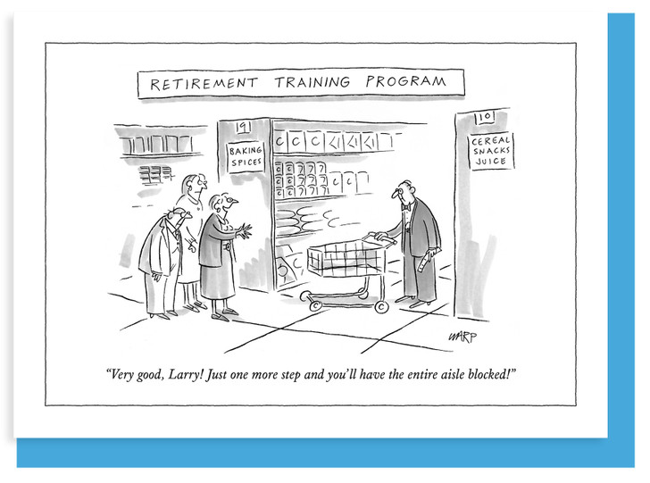 Retirement Training Program - New Yorker Cartoon Card - NYC384