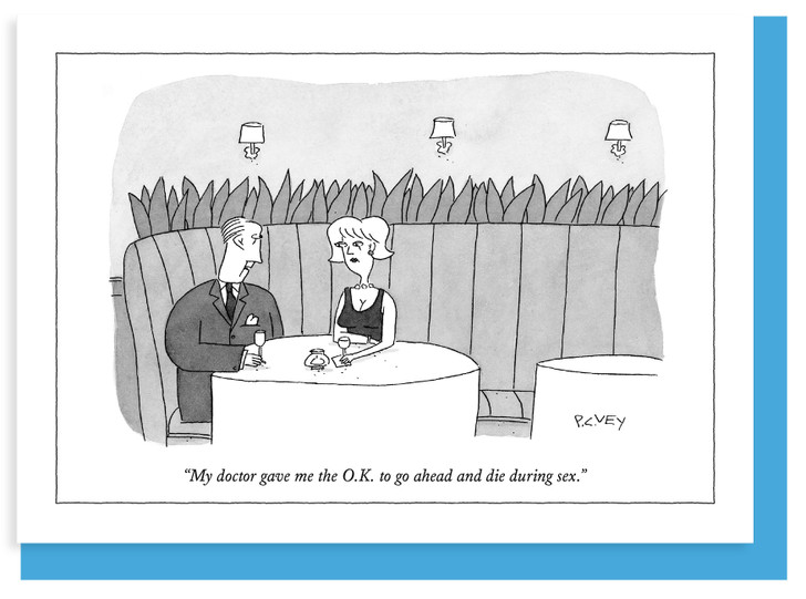 Die During Sex - New Yorker Cartoon Card