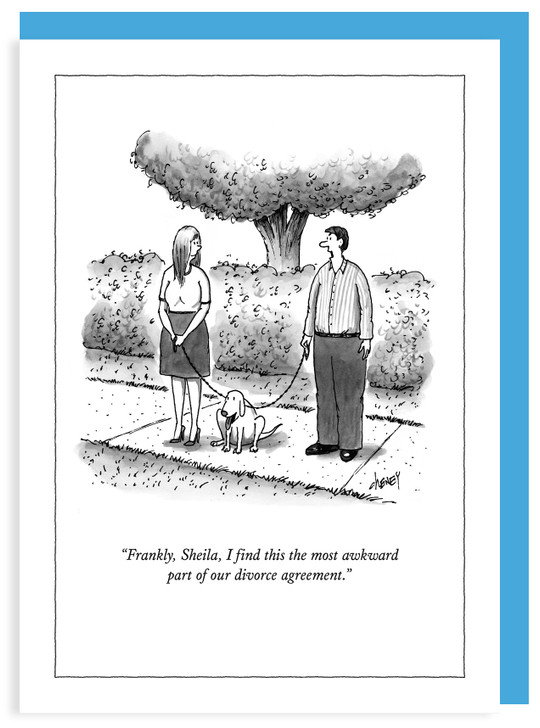 Divorce Agreement - New Yorker Cartoon Card - NYC395