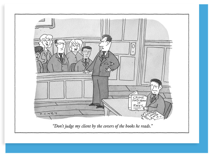 Don't Judge My Client - New Yorker Cartoon Card - NYC404