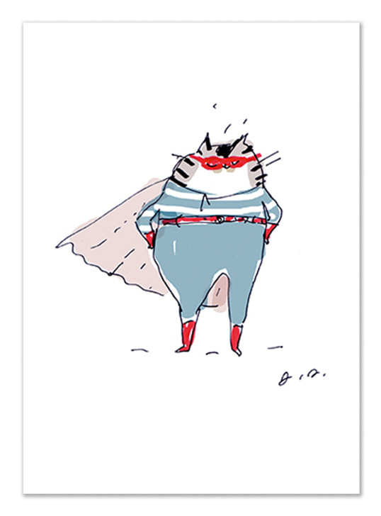 My Cat's A Superhero | General Greeting Card | Art Press