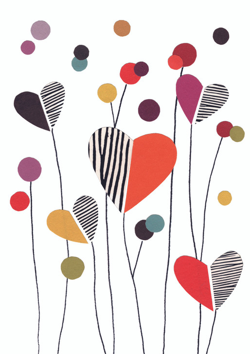 Heart Meadow - Valentine's Day | Valentine's Day Greeting Card | Art Press