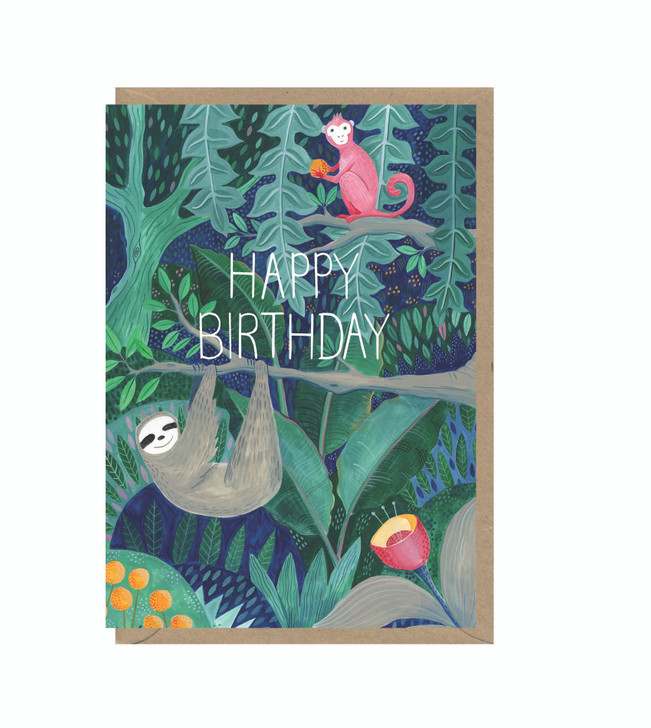 Sloth - Birthday Card - BEX4
