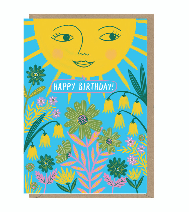Blue Sun - Birthday Card - BO5