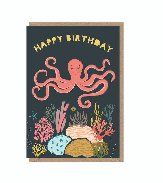 Octopus - Birthday Card - ESS6