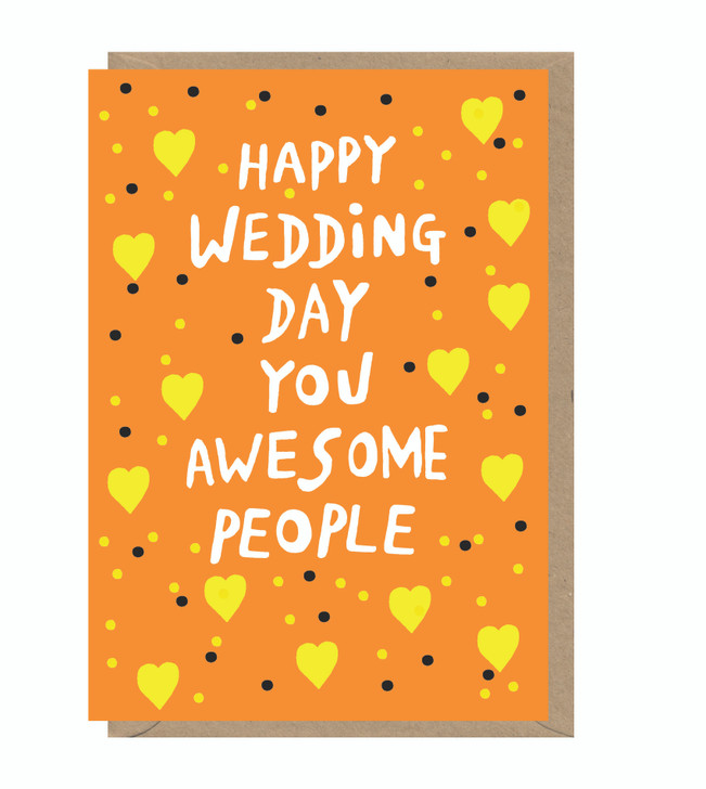 Awesome People - Wedding Card