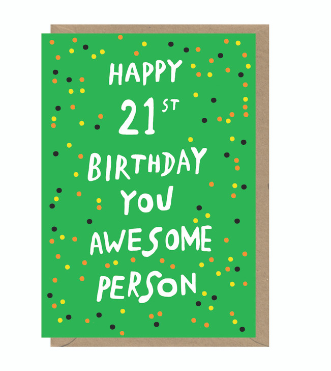 Awesome - 21st Birthday Card - SUP58