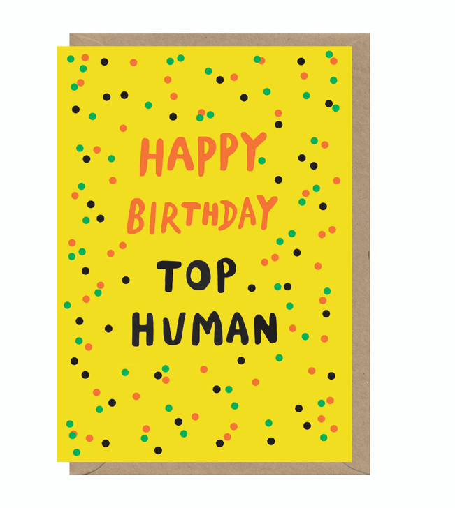 Top Human - Birthday Card - SUP61