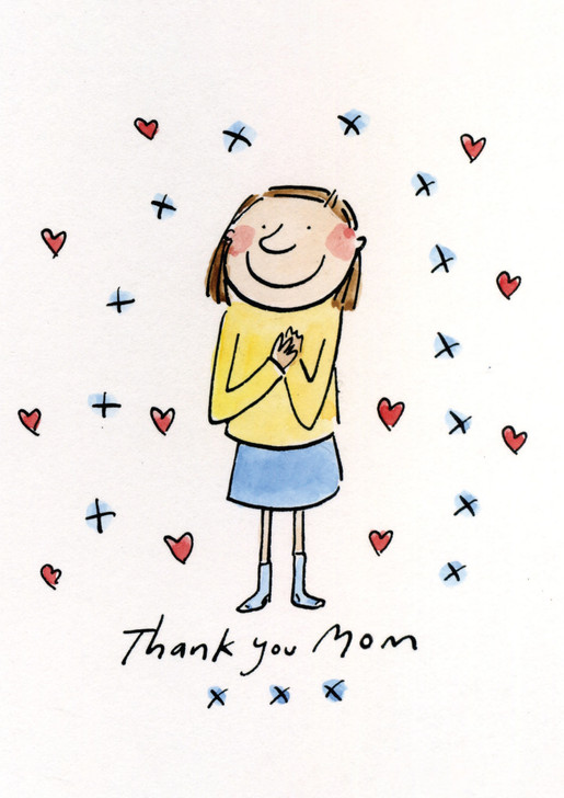 Thank You Mom - Nelson Line Mother's Day Card - NLCCS18