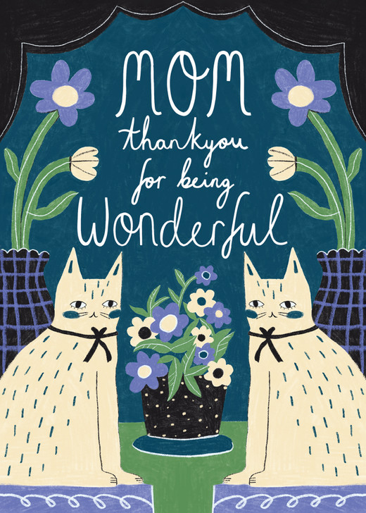 Kitty Mom - Nelson Line Mother's Day Card - NLSS34