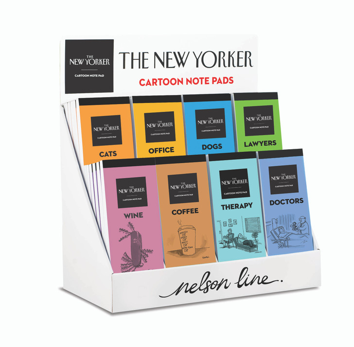 6 EACH OF 8 DESIGNS - NEW YORKER NOTEPADS