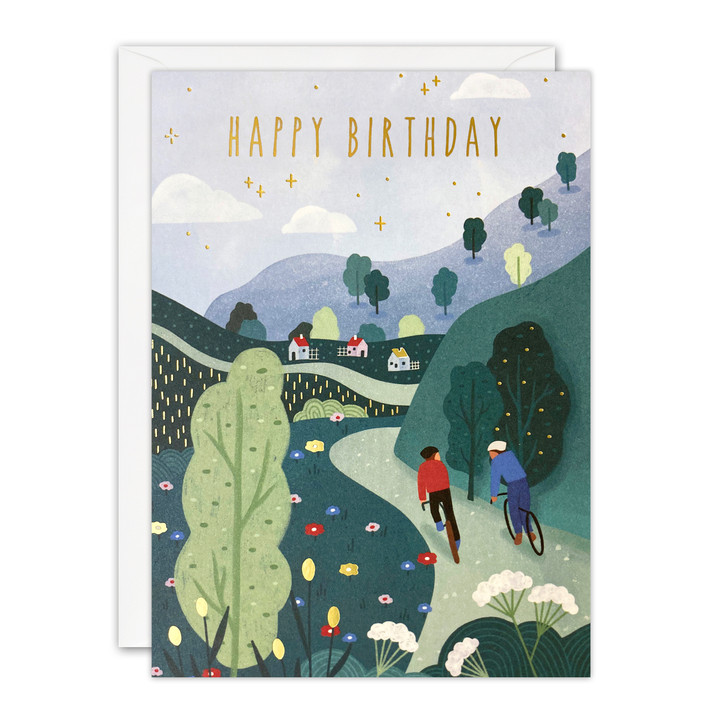 Cycling - Birthday Card - J4190