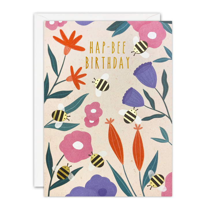 Hap-Bee Birthday - Birthday Card - J4191