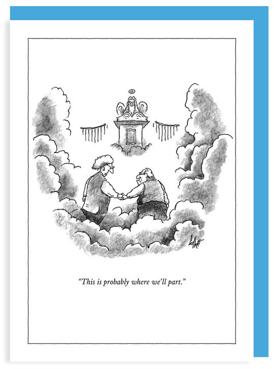 Where We'll Part - New Yorker Cartoon Card - NYC437