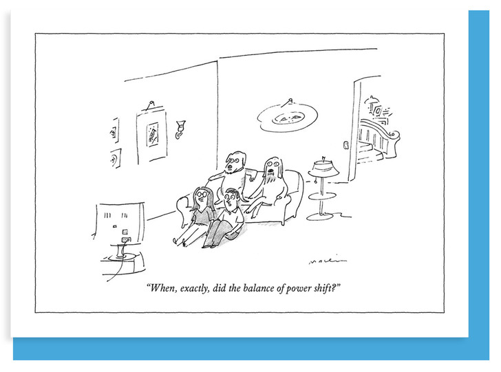 Balance Of Power - New Yorker Cartoon Card - NYC443