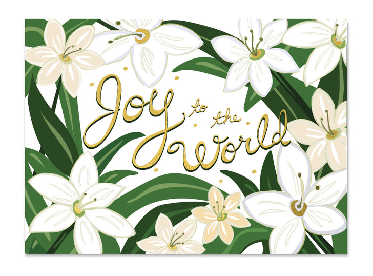 JOY - 4-1/2 x 6-1/4" XMAS CARD