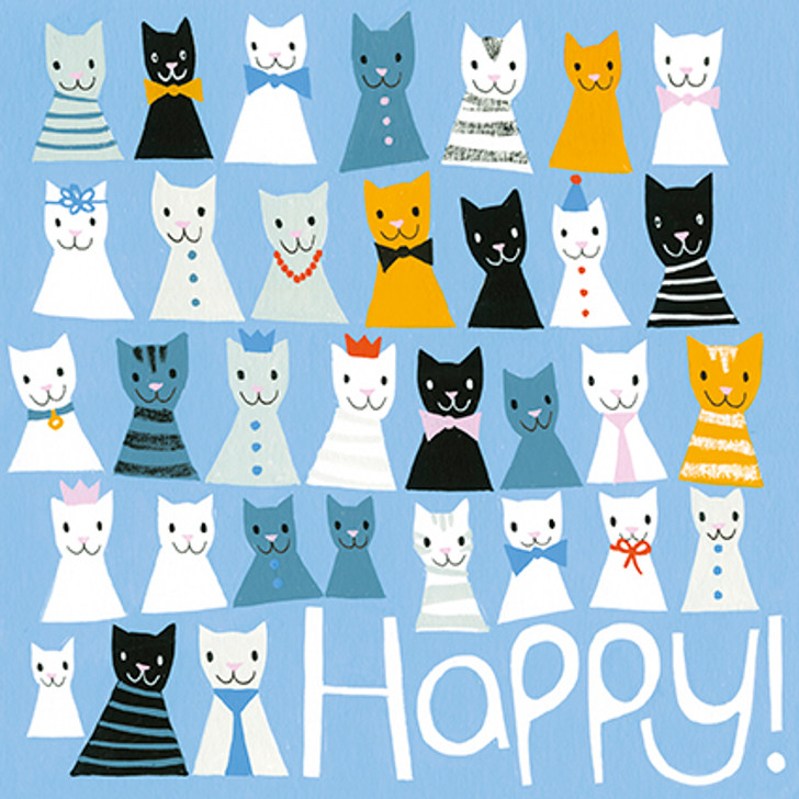 HB - HAPPY CATS - 6 x 6" CARD