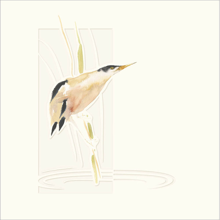 BLISSFUL BITTERN - 6.25 x 6.25" CARD