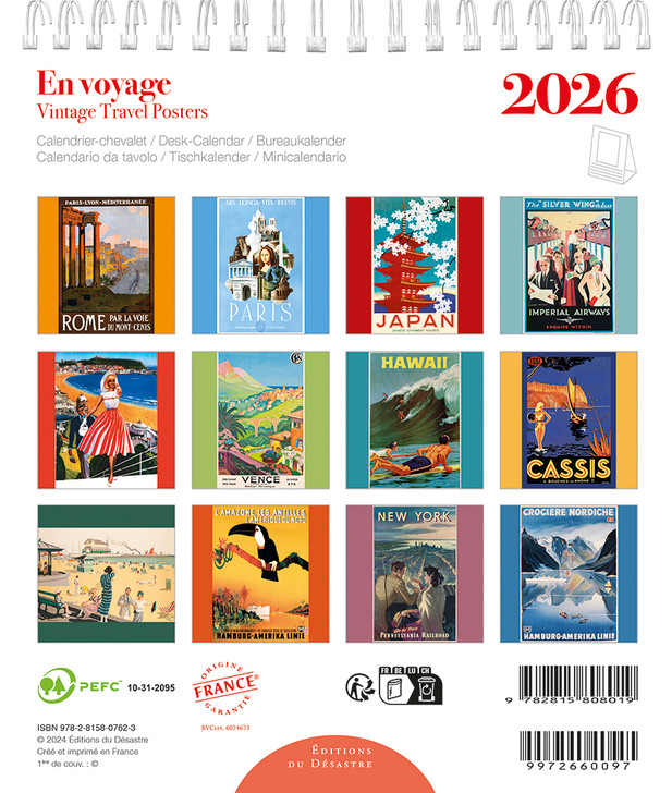 EN VOYAGE - 5.5 x 6.25 DESK CALENDAR