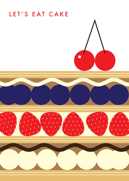 Let's Eat Cake | General Greeting Card | Nelson Line Studio