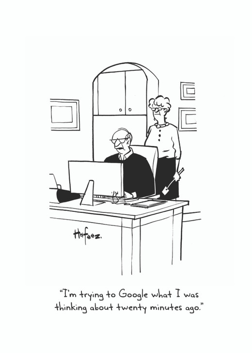 Trying To Google - Cartoon Collection | Humor Greeting Card | Nelson Line Studio