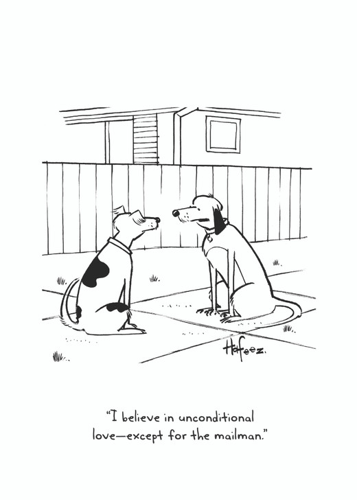 Unconditional Love - Cartoon Collection | Dog Greeting Card | Nelson Line Studio