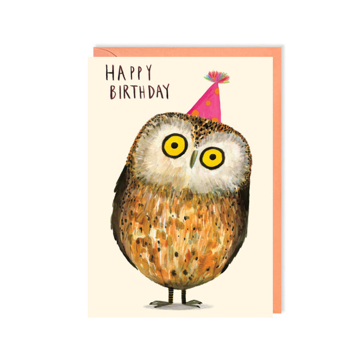 HB - HAPPY BIRTHDAY OWL